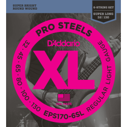Jeu de 6 cordes Basse Prosteel Regular light 32-130 Super long scale