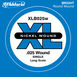 Corde à l'unité basse 25 XL nickel file rond 