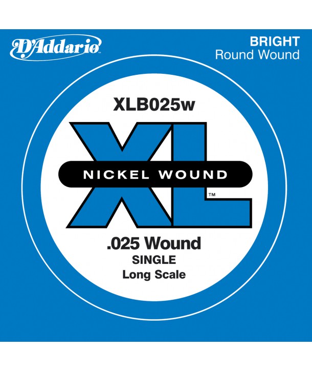 Corde à l'unité basse 25 XL nickel file rond 