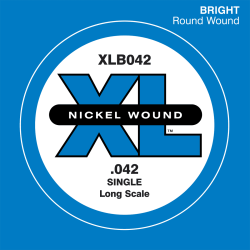 Corde à l'unité basse 42 XL nickel file rond 