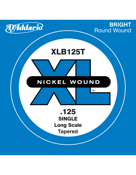 Corde à l'unité basse 125 XL nickel file rond Tapered