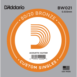 Corde unité 21 acoustique filée Bronze 80/20