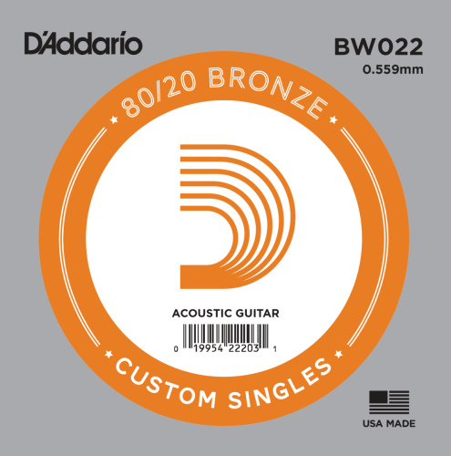 Cuerda Suelta Acústica 22 Bronce 80/20