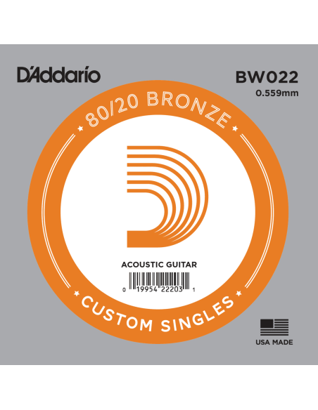 Cuerda Suelta Acústica 22 Bronce 80/20