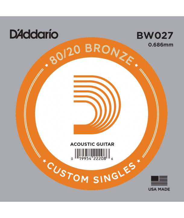 Corde unité 27 acoustique filée Bronze 80/20