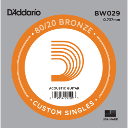 Corde unité 29 acoustique filée Bronze 80/20