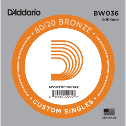 Corde unité 36 acoustique filée Bronze 80/20
