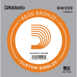 Corde unité 59 acoustique filée Bronze 80/20