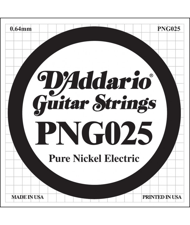 Cuerda suelta para guitarra eléctrica Pure Nickel 025