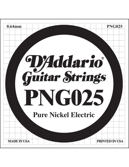 Corde unité 25 électrique pur nickel