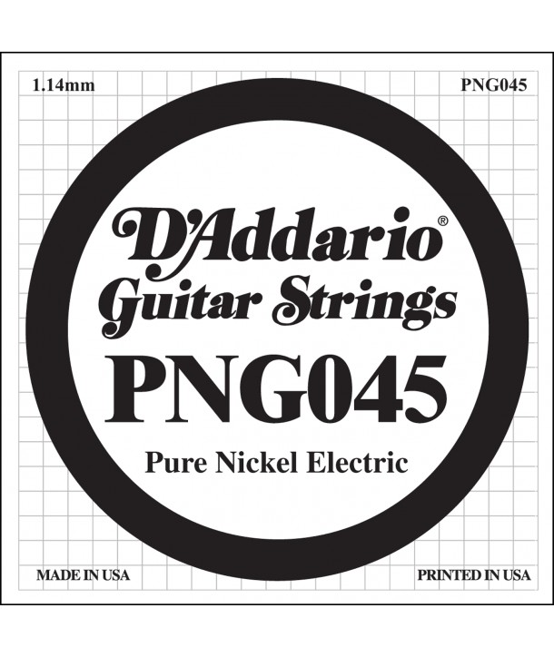 Einzelsaite für E-Gitarre Pure nickel 045