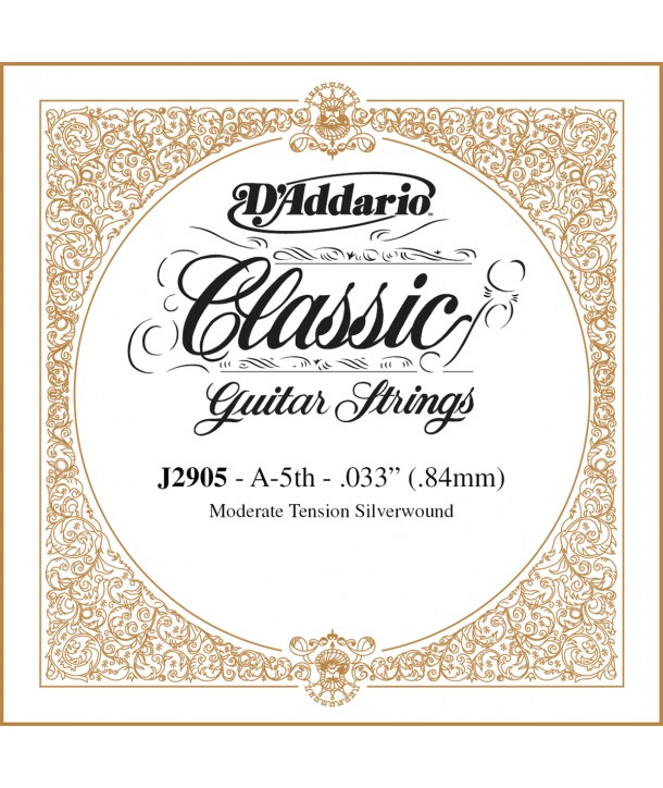 classic single silver wound 5th moderate tension