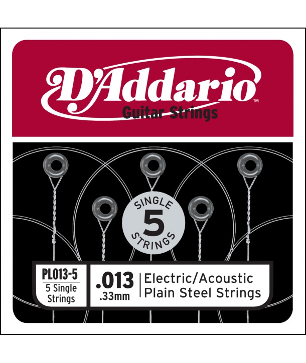 Acoustic or electric single string Plain Steel 13