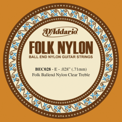Corde à l'unité Folk Nylon à boule 28