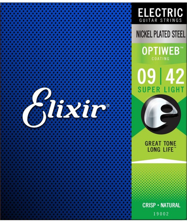 Jeu de cordes électriques Optiweb filé rond Super Light 09-42
