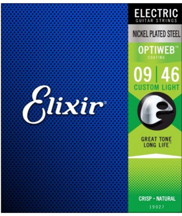 Jeu de cordes électriques Optiweb filé rond Custom Light 09-46