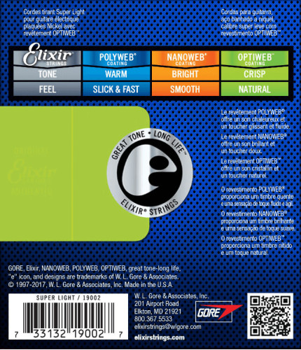 Electric strings set Nanoweb Custom-light 9-46