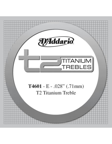 Corde à l'unité Titanium Mi aigu Tension forte