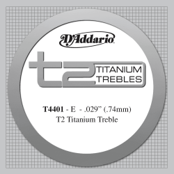 Corde à l'unité Titanium Mi aigu Tension extra forte