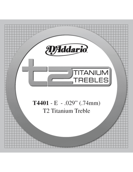 Corde à l'unité Titanium Mi aigu Tension extra forte