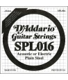 Cuerda suelta para guitarra eléctrica o acústica Acero liso doble bola 016