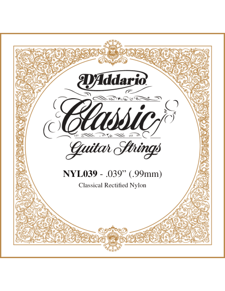 Corde à l'unité Classique Nylon rectifié 039
