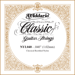 Single Classical Guitar Rectified Nylon 040