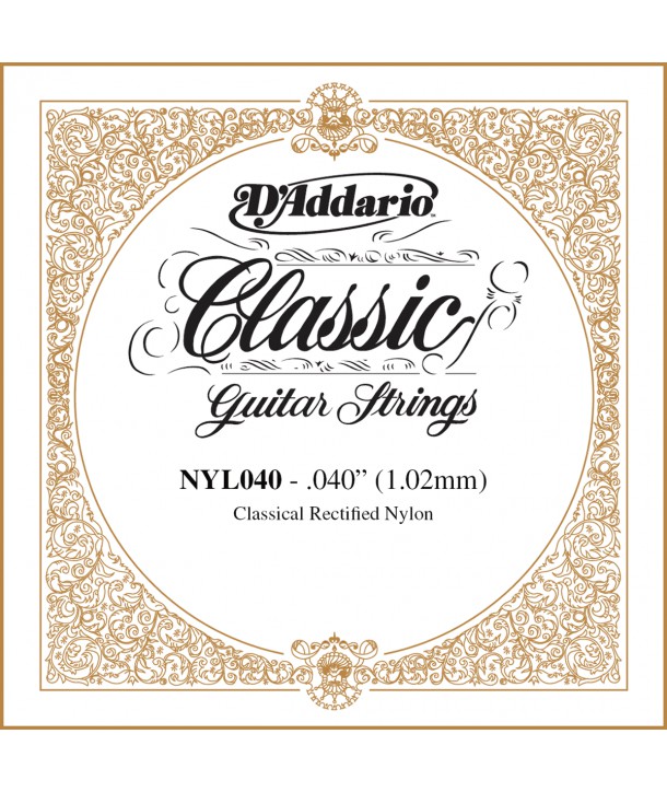 Corde à l'unité Classique Nylon rectifié 040