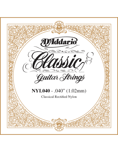 Corde à l'unité Classique Nylon rectifié 040