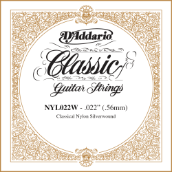 Corde à l'unité Classique Nylon plaqué argent 022