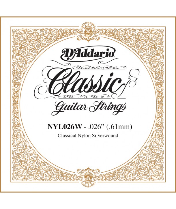 Single Classical Guitar Silver Wound 026