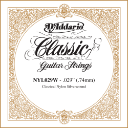 Corde à l'unité Classique Nylon plaqué argent 029