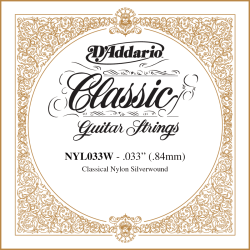 Single Classical Guitar Silver Wound 033