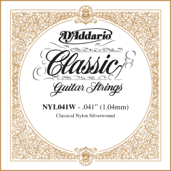 Corde à l'unité Classique Nylon plaqué argent 041