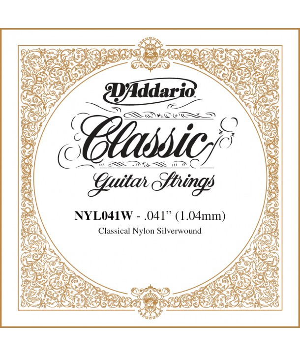 Single Classical Guitar Silver Wound 041