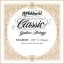 Corde à l'unité Classique Nylon plaqué argent 052