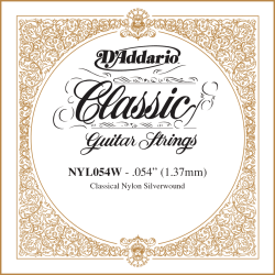 Corde à l'unité Classique Nylon plaqué argent 054