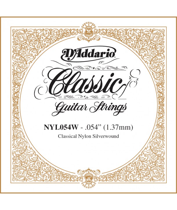 Single Classical Guitar Silver Wound 054