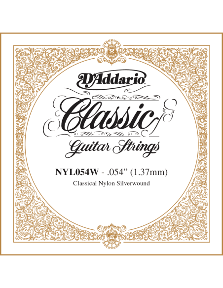 Corde à l'unité Classique Nylon plaqué argent 054