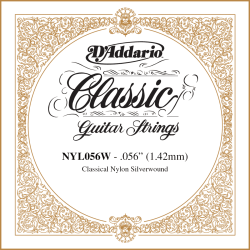 Corde à l'unité Classique Nylon plaqué argent 056