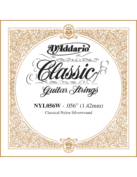 Corde à l'unité Classique Nylon plaqué argent 056