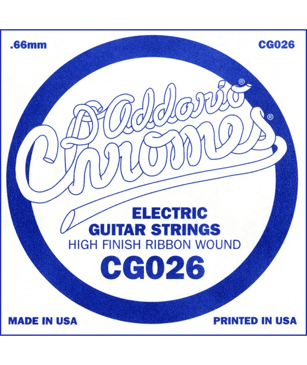 Electric Single XL Chromes Flat Wound 026