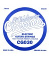 Einzelsaite für E-Gitarren Chrome 030