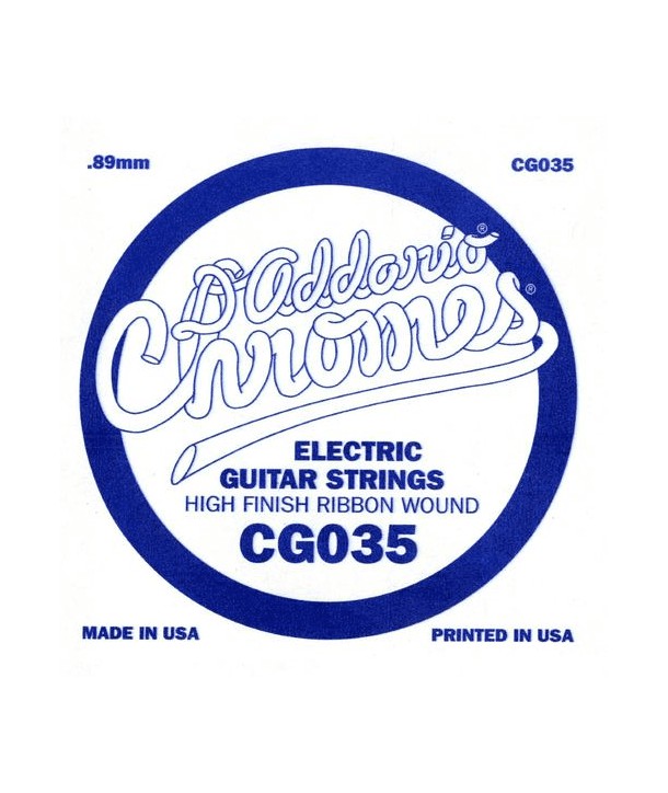 Einzelsaite für E-Gitarren Chrome 035