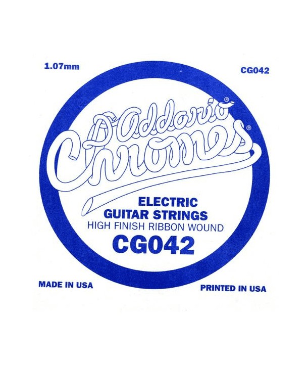 Einzelsaite für E-Gitarren Chrome 042