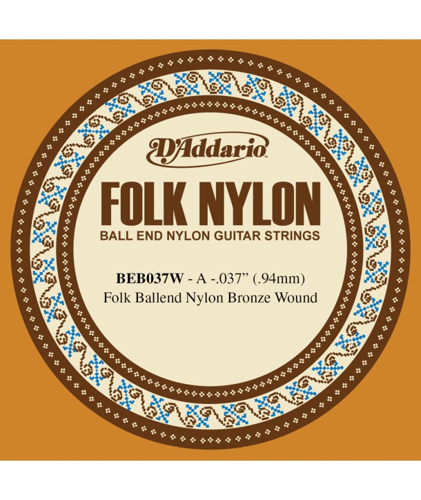 Corde à l'unité Folk Nylon filé bronze à boule 37