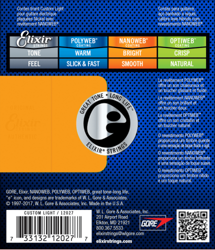Electric strings set Nanoweb Custom-light 9-46