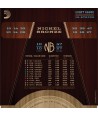 Acoustic strings set Nickel Bronze Extra-light 10-47