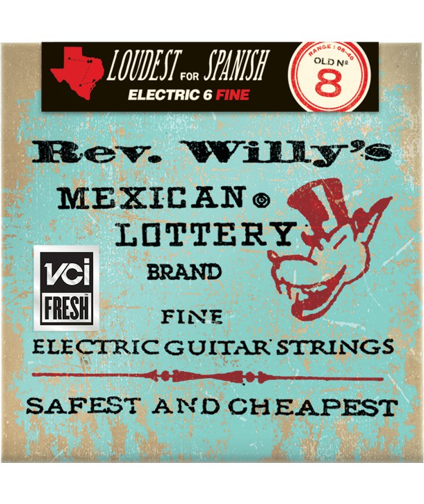 E-Gitarren Saiten Rev. Willy's Mexican Lottery Fine 8-40