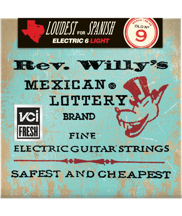 Electric strings set Rev. Willy's Mexican Lottery Medium Light 9-42